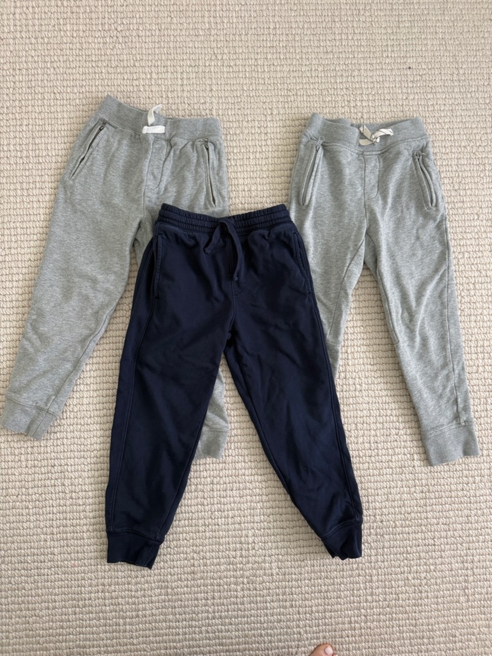 Crewcuts boys navy and gray jogger bundle